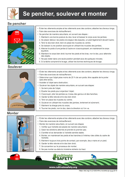 Click here to open Bending, Lifting, and Climbing Fact Sheet PDF in Frnech.