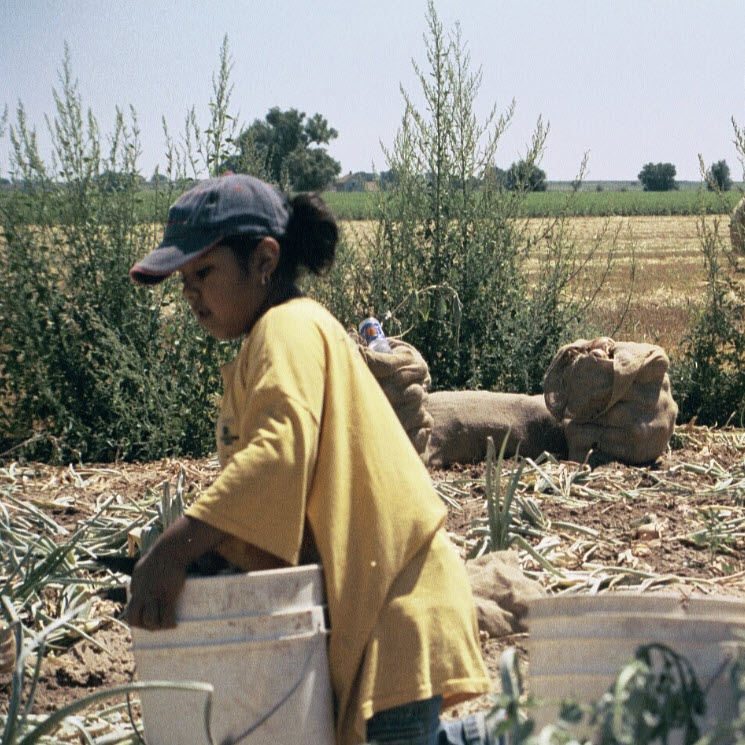 Image of girl carrying a bucket