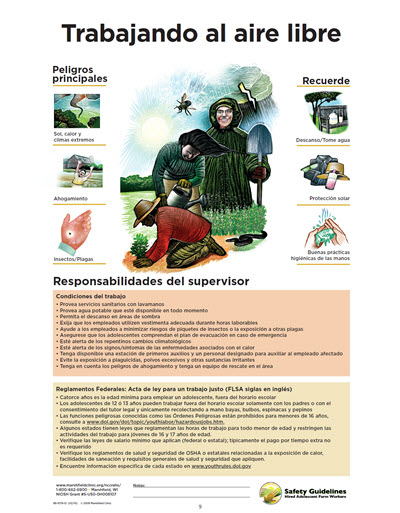 Click here to open Hired Youth Working Outdoors PDF in Spanish.