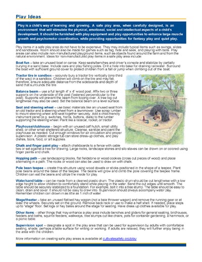 Click here to open the Play Ideas PDF in English.