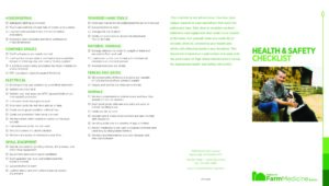 Health and Safety Checklist