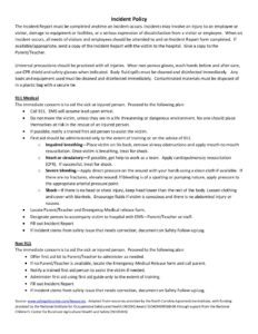 Incident Policy