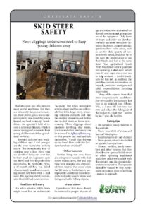 Skid Steer Safety