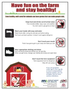 Visitor-Handout: Stay Healthy on the Farm