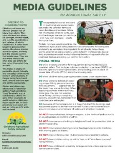 Media Guidelines for Agricultural Safety
